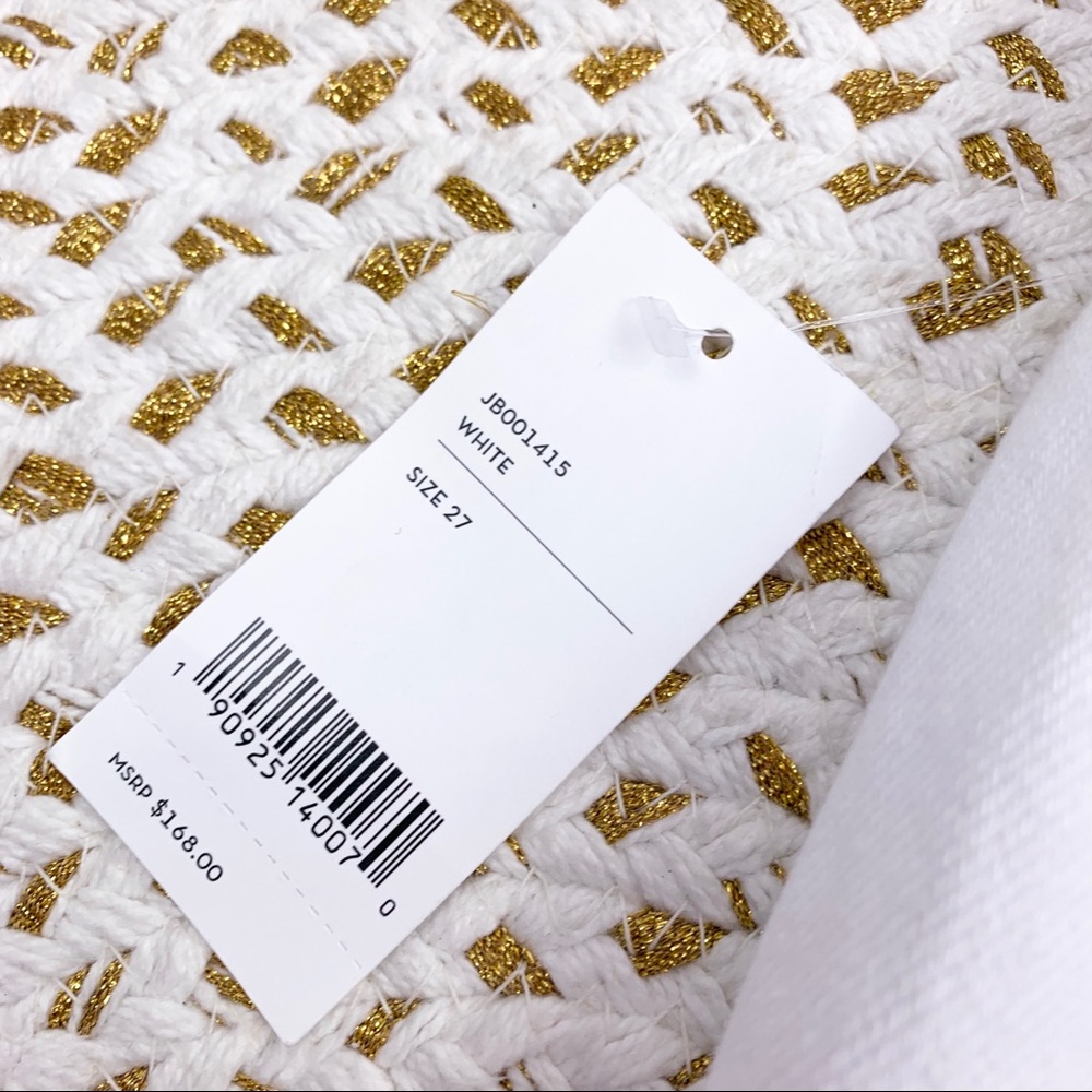 J Brand Bonny Mid Rise Mini Skirt White Jean Skirt - Picture 7 of 8